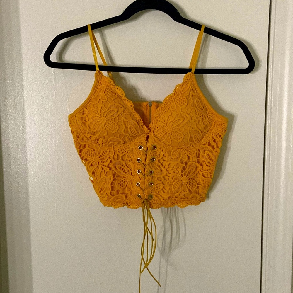 Lace Corset Crop Top